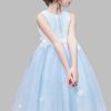 Robe De Bal Pour Enfant, Bleu Ciel, Longueur Midi ACH032