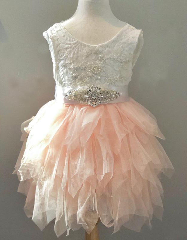 Robe Courte En Tulle Pour Demoiselle D'honneur ACH066 – Image 5