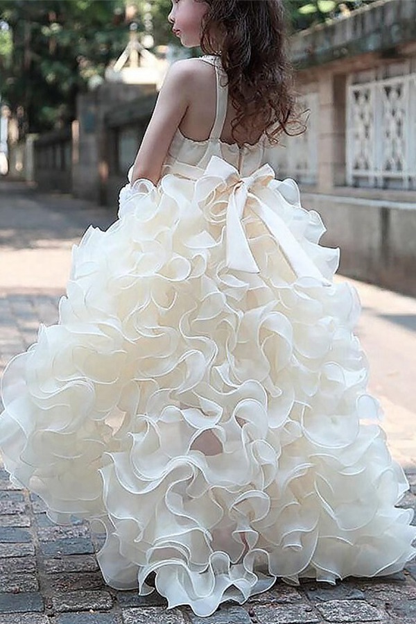 Robe De Demoiselle D'honneur à Volants En Organza ACH095