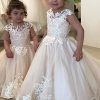 Robe De Demoiselle D'honneur Blanche En Tulle Et Dentelle ACH188
