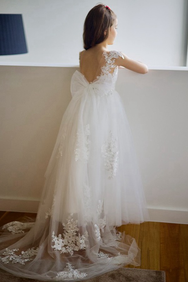 Robe De Communion Blanche Pour Enfant ACH204