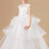Robe De Cérémonie Blanche Longue Pour Enfant ACH212