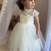 Robe De Fête Blanche Pour Tout-Petit ACH220