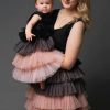 Robe De Fête D'anniversaire Courte En Tulle Avec Effet Dégradé, Assortie Pour Maman Et Bébé MGD167