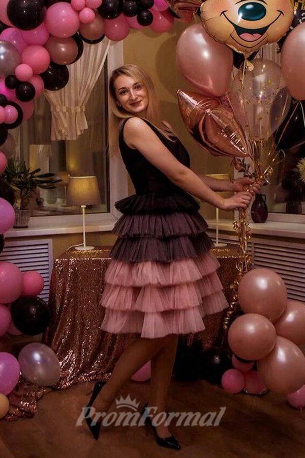 Alternative view of Robe De Fête D'anniversaire Courte En Tulle Avec Effet Dégradé, Assortie Pour Maman Et Bébé MGD167
