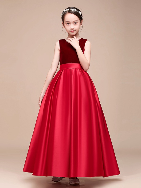 Alternative view of Robe De Demoiselle D'honneur Bleu Marine Avec NœU.S BCH051
