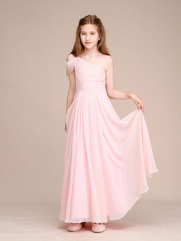 Robe De Demoiselle D'honneur Enfant En Mousseline BCH042