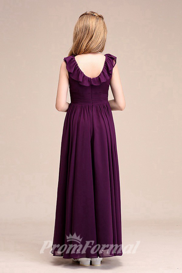 Alternative view of Robe De Demoiselle D'honneur Pour Enfant, Couleur Raisin BCH059