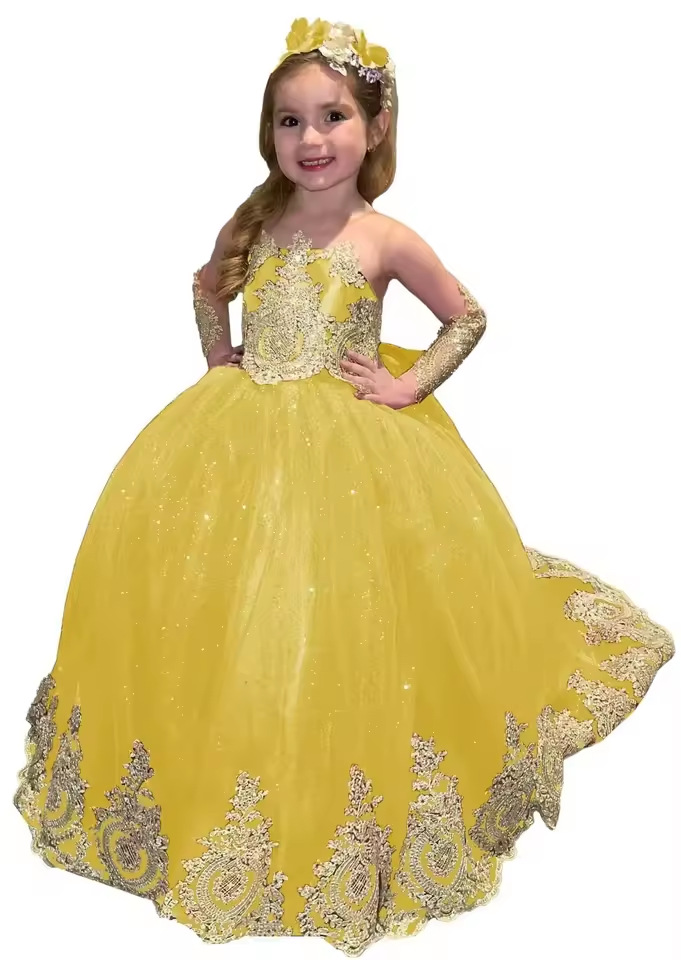 Robes De Bal Et De Soirée Style Princesse En Dentelle Pour Filles CH0180 – Image 7