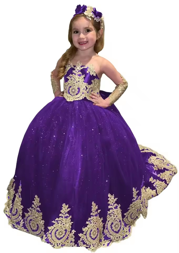 Robes De Bal Et De Soirée Style Princesse En Dentelle Pour Filles CH0180 – Image 8