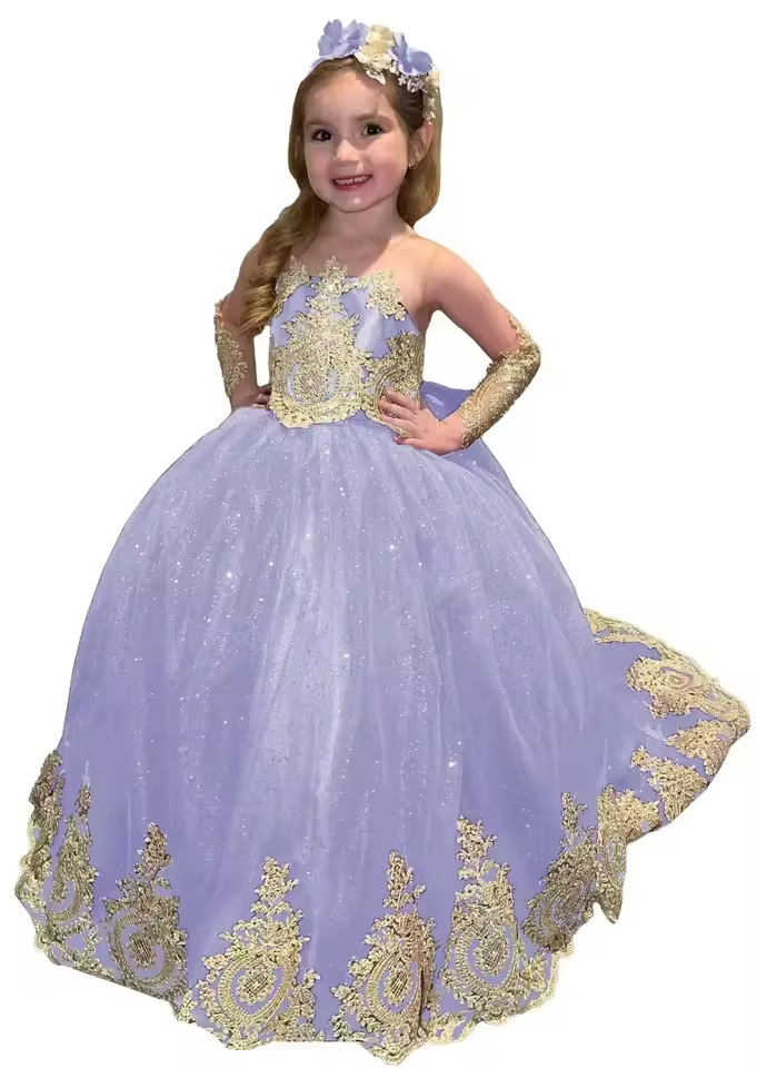 Robes De Bal Et De Soirée Style Princesse En Dentelle Pour Filles CH0180 – Image 11