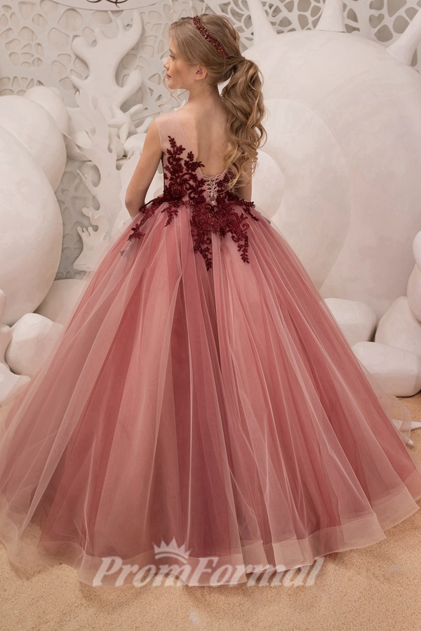 Alternative view of Robe De Bal Enfant En Dentelle Et Tulle CHK041