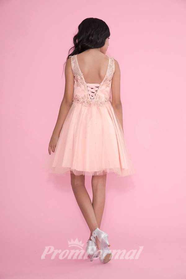 Robe De Bal Mini Princesse En Tulle Et Dentelle Pour Enfant FGD294 – Image 6