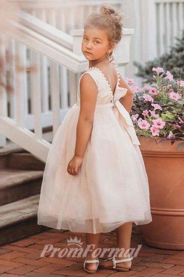 Alternative view of Robe De Demoiselle D'honneur Avec Perles Pour Filles De 1 à 8 Ans FGD519