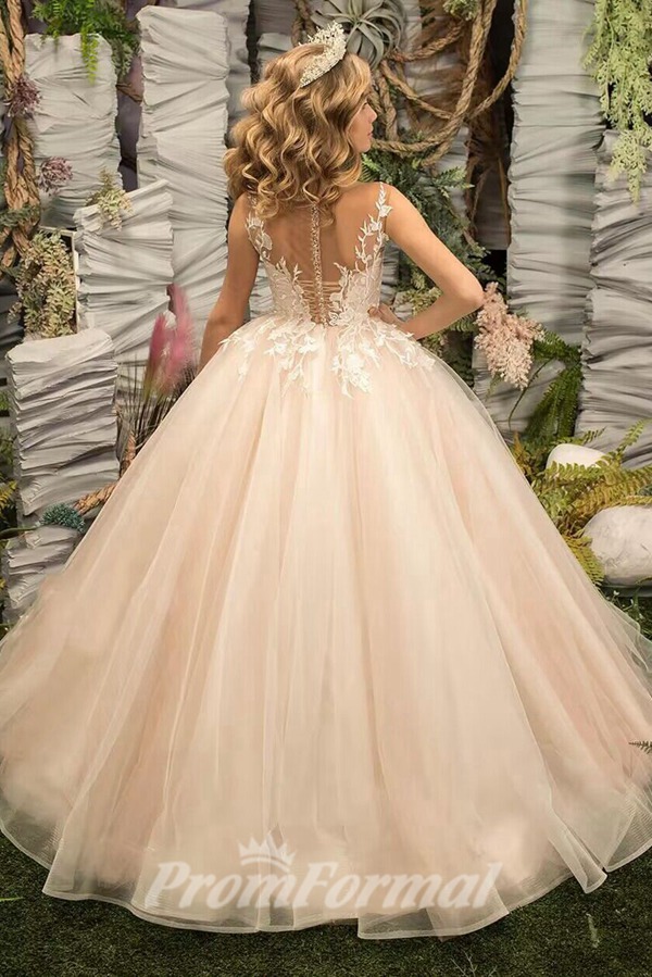 Alternative view of Robes de princesse en dentelle pour filles (pour les fêtes) CHK223
